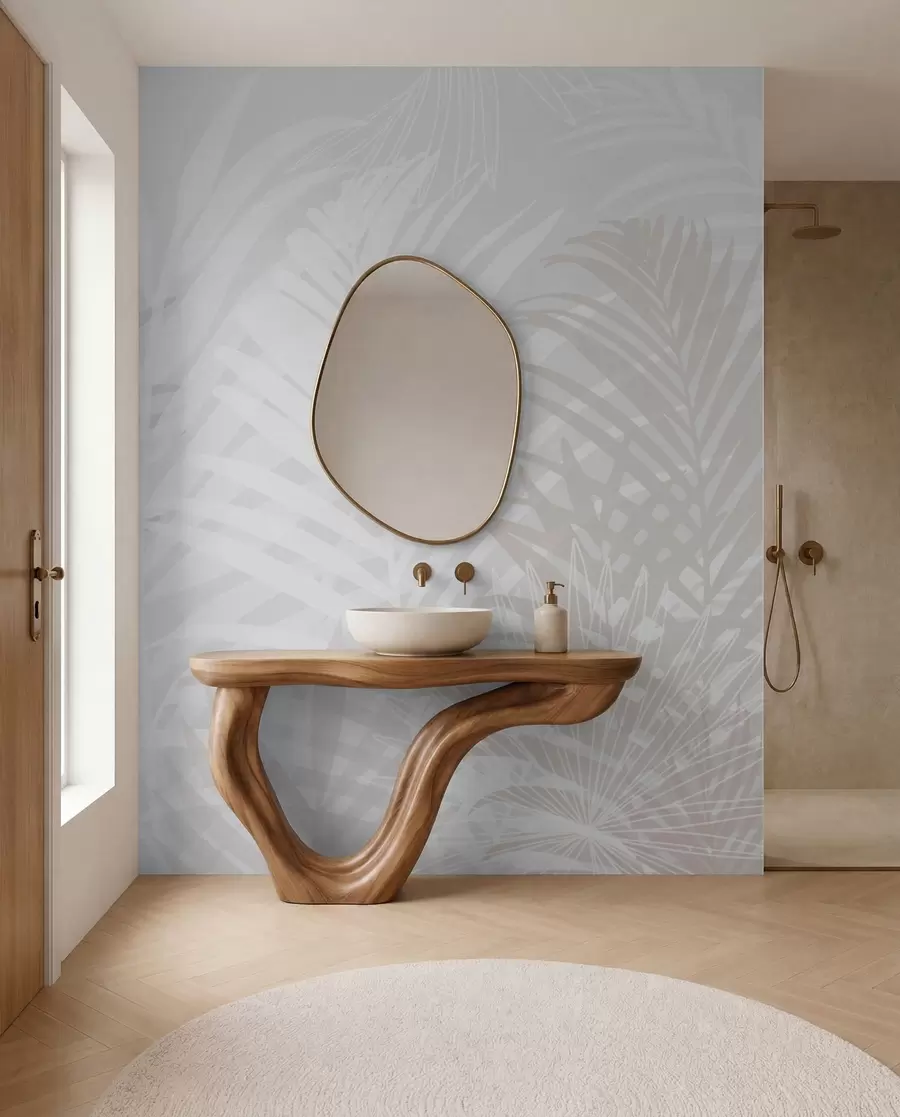 murales Hojas tropicales de moda w02026