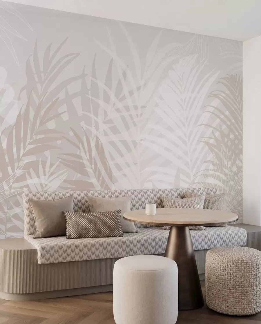wall murals Trendy tropical leaves w02026v2