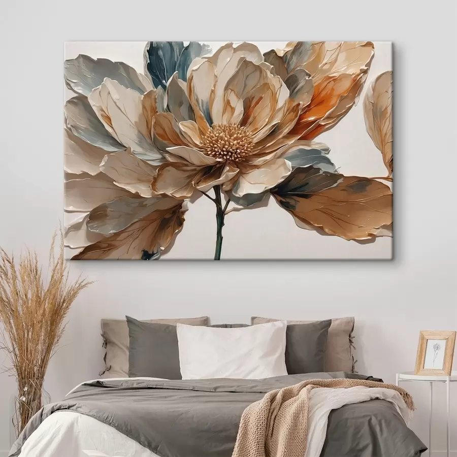 wall murals Acrylic flower on white background s41293