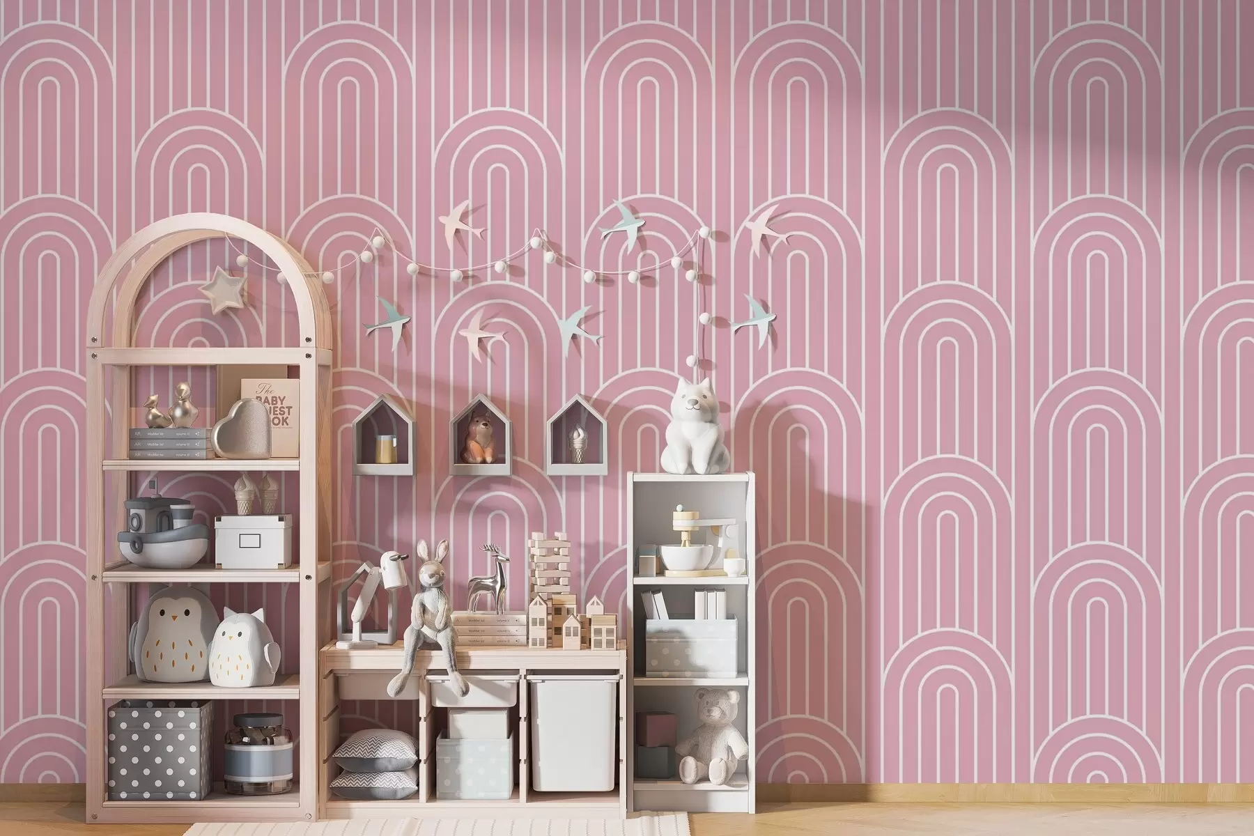 Wall Mural Photo Wallpaper Elegant arch pattern in soft hues w00137v2