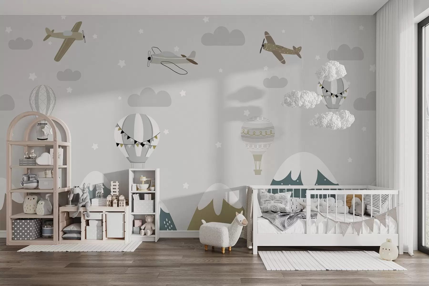 Wall Mural Photo Wallpaper Adventure awaits in the sky w00401