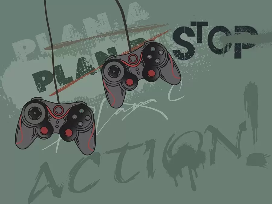 peintures murales C'est parti : place à l'action ! w00829v2