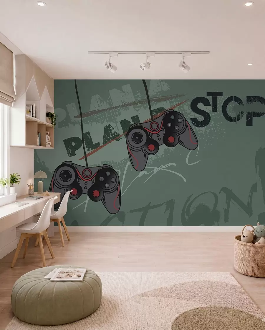 wall murals Game on: time for action! w00829v2