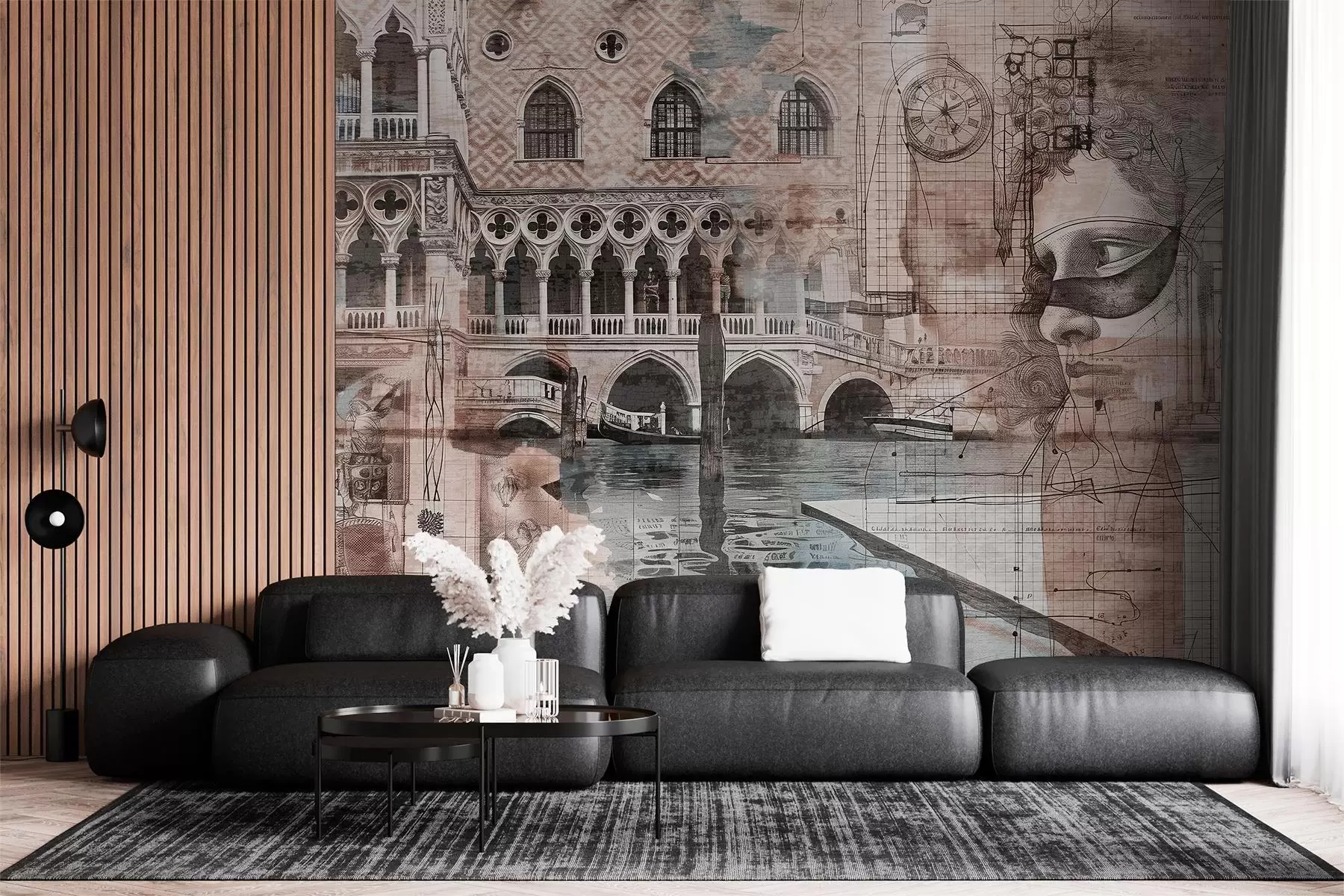 Wall Mural Photo Wallpaper Venetian architecture and artistic expressions w00873