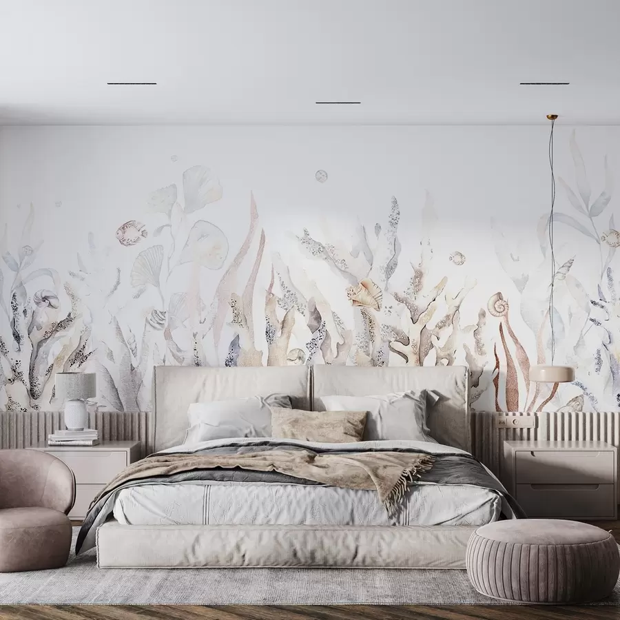 Wall Mural Photo Wallpaper Underwater serenity in soft hues w00881