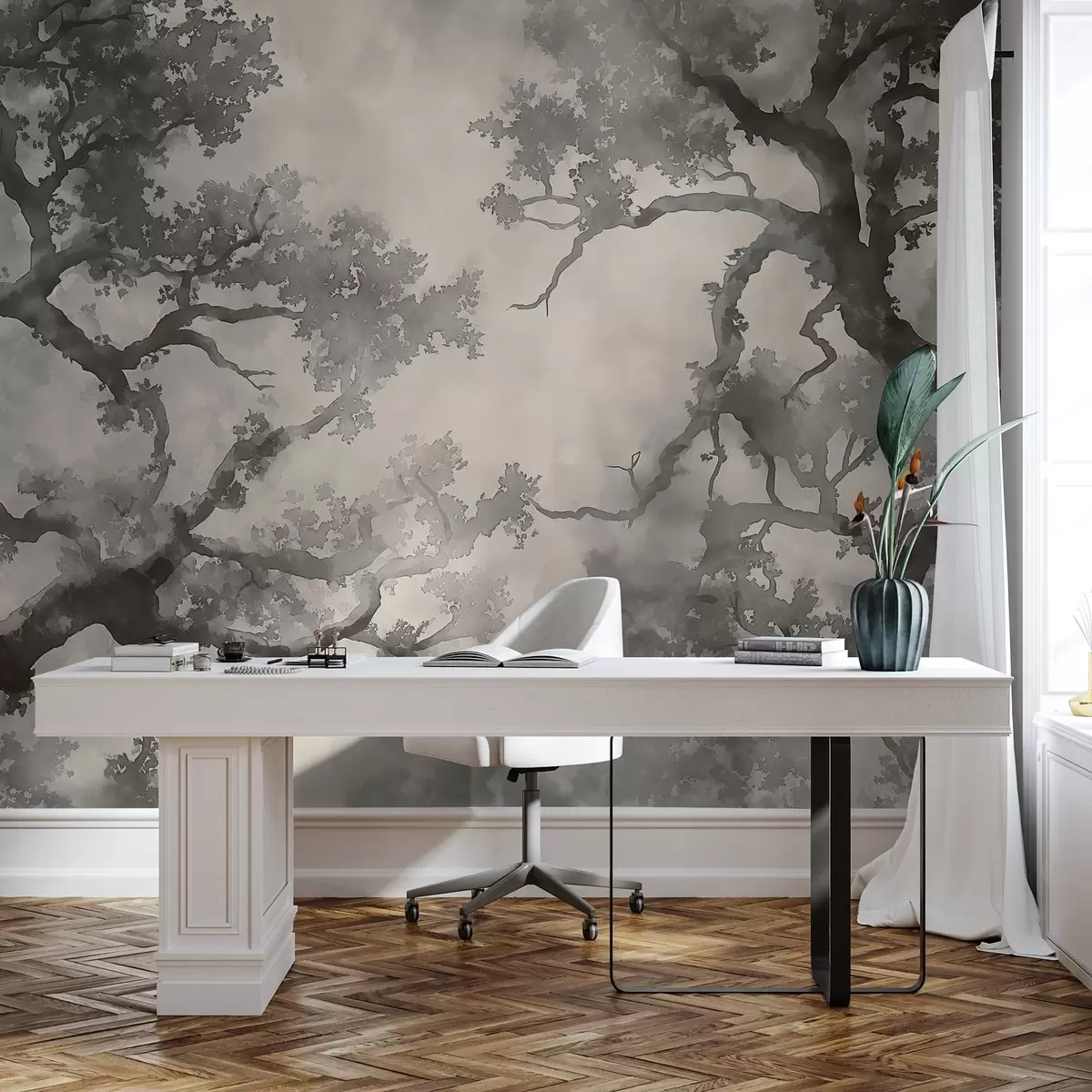 wall murals Branches reaching for the sky w01183