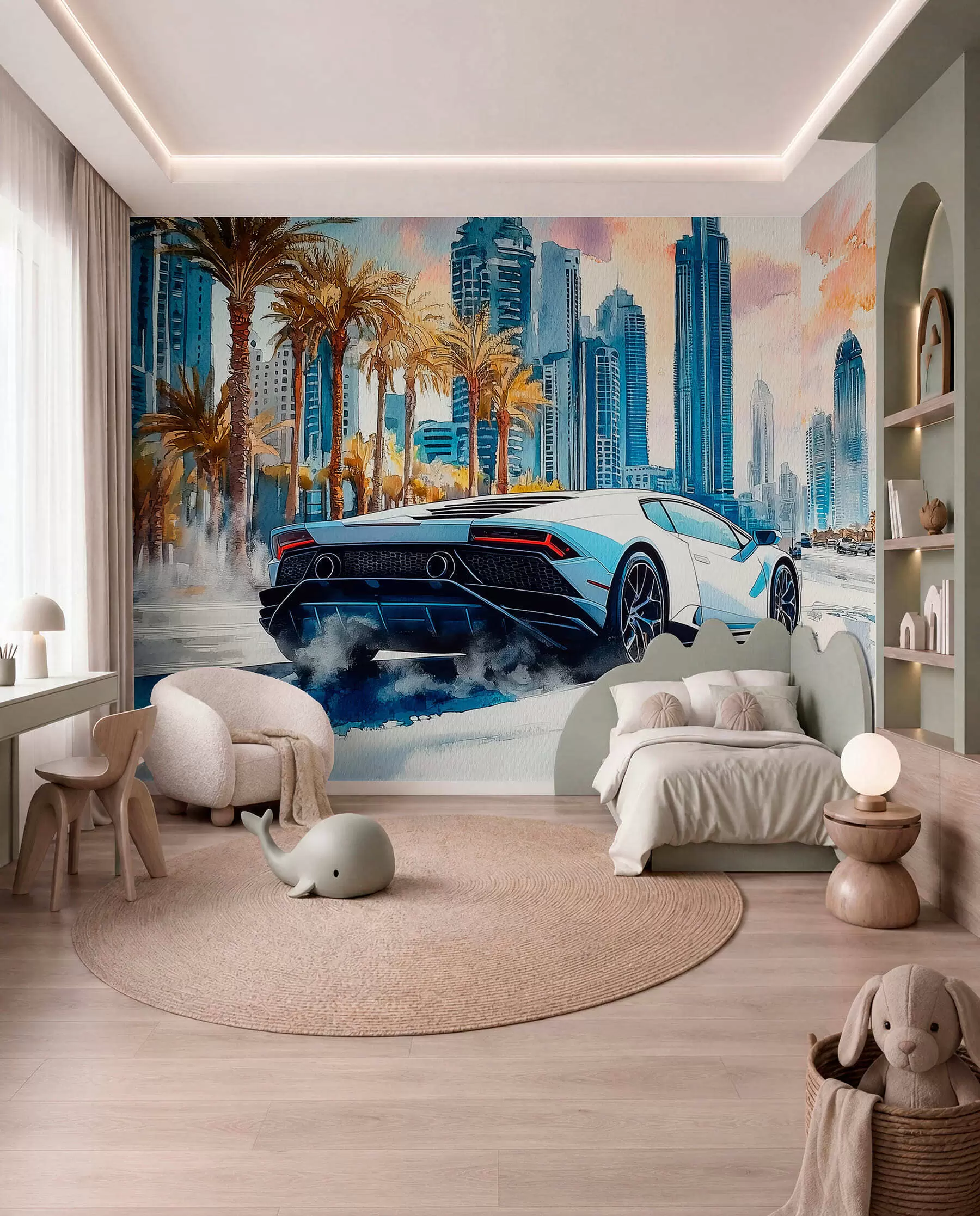 Wall Mural Photo Wallpaper Palm Avenue Drive w01963