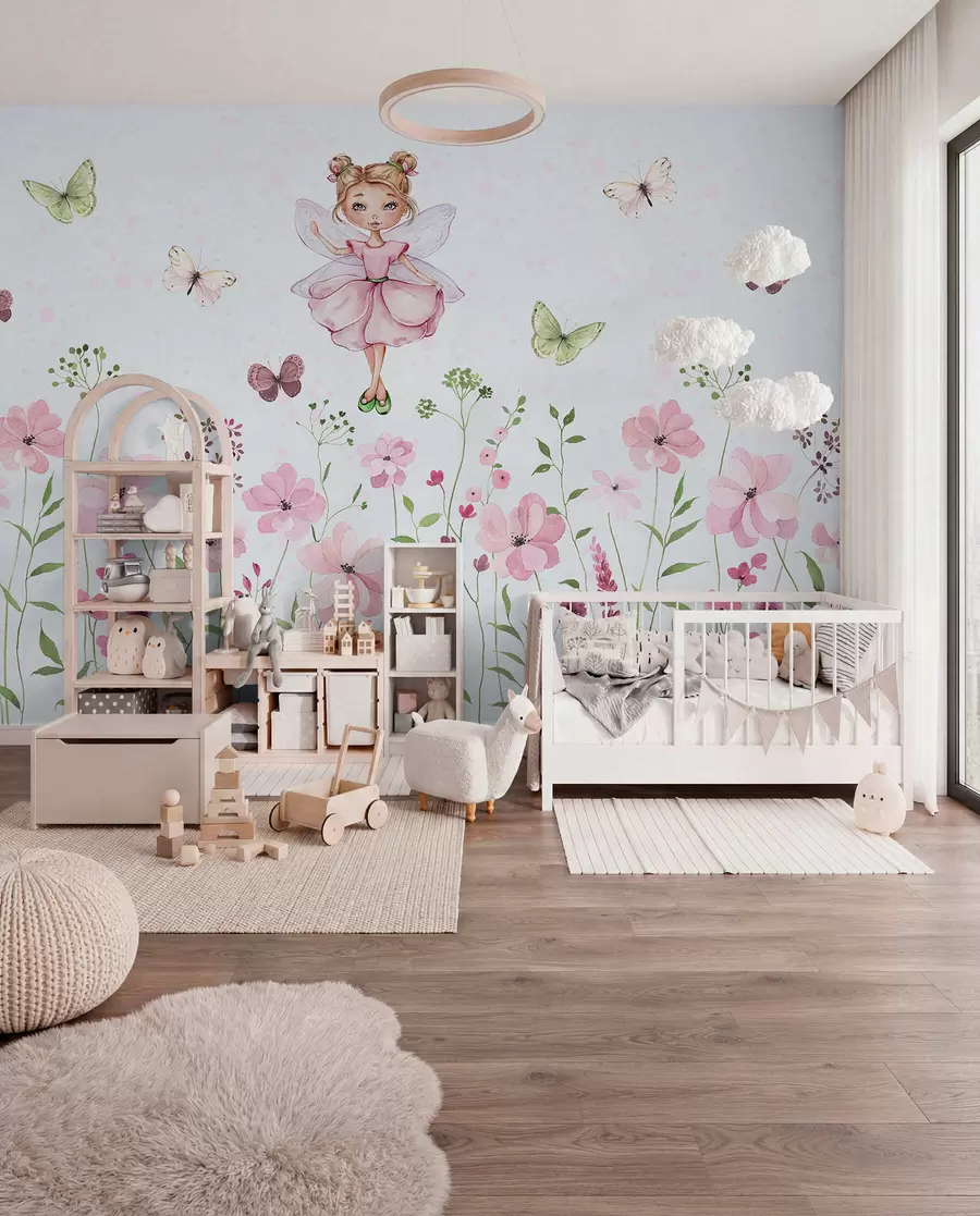 wall murals Fairy of the Flower Meadow w01460