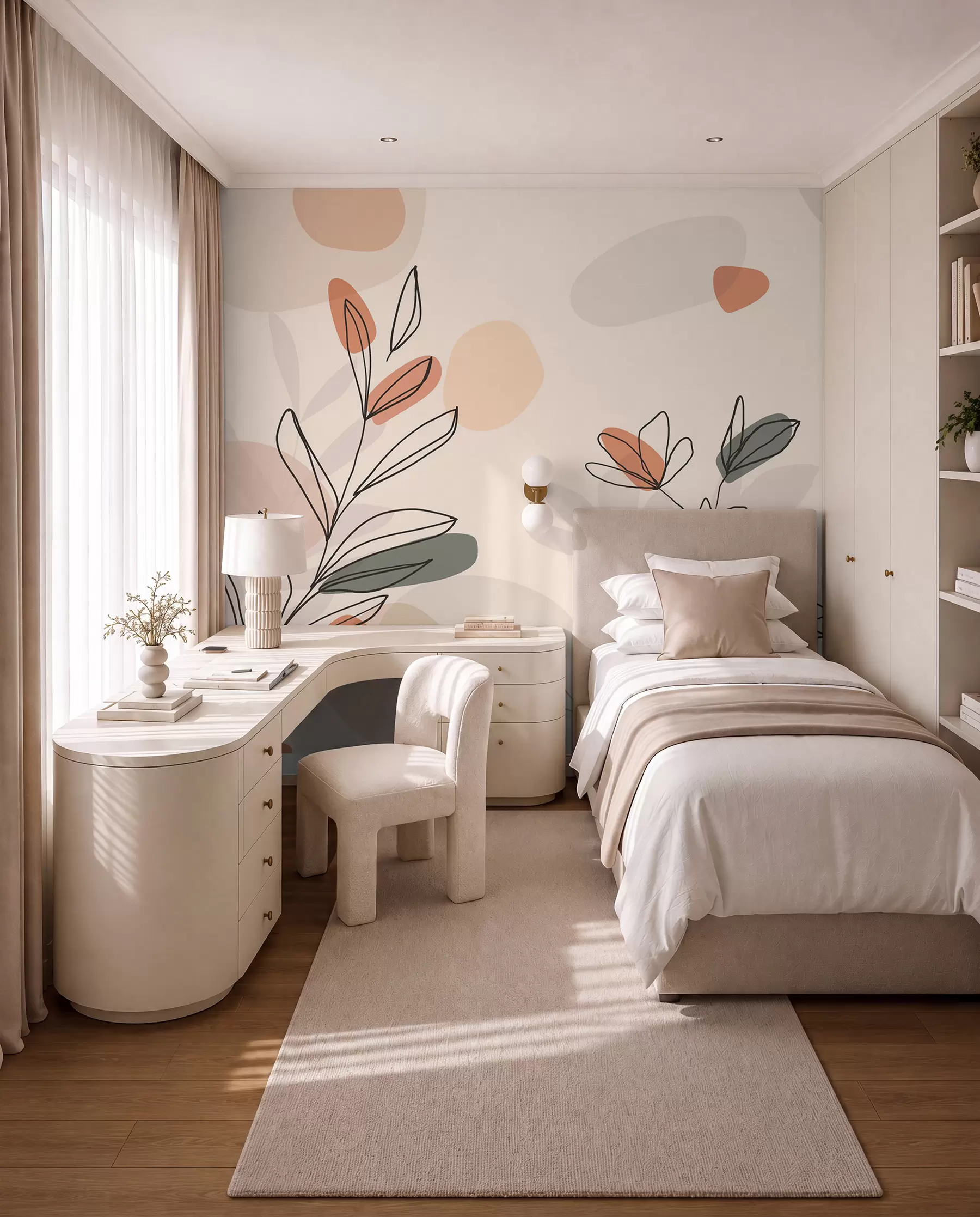 murales Flores estilo boho w02103