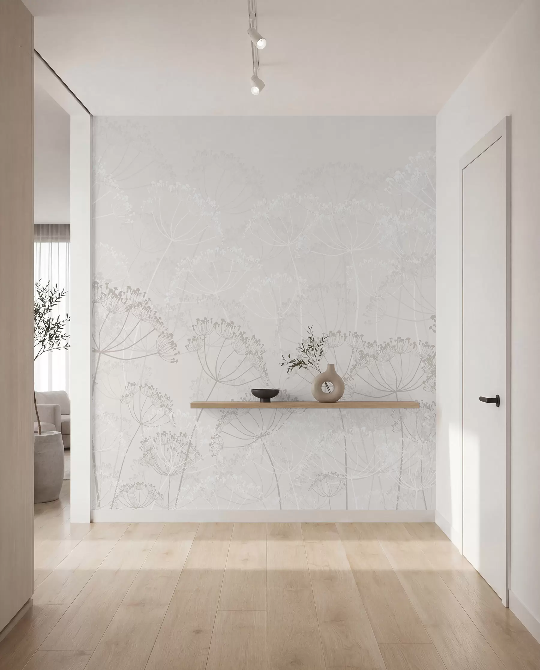 peintures murales Plantes fragiles minimalisme w02105v3