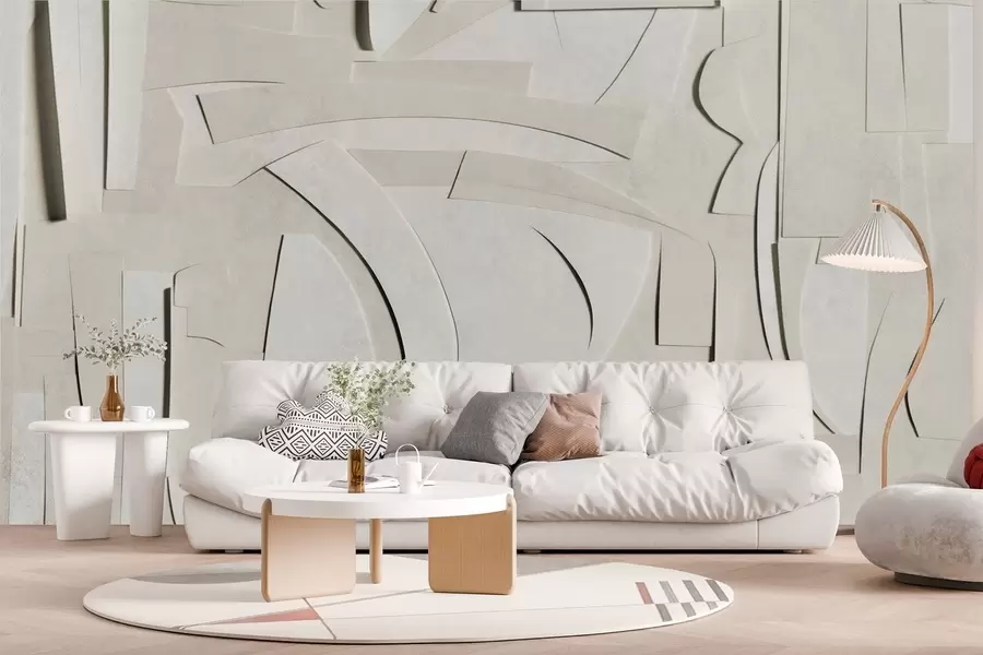 Wall Mural Photo Wallpaper Relief concrete wall w02110