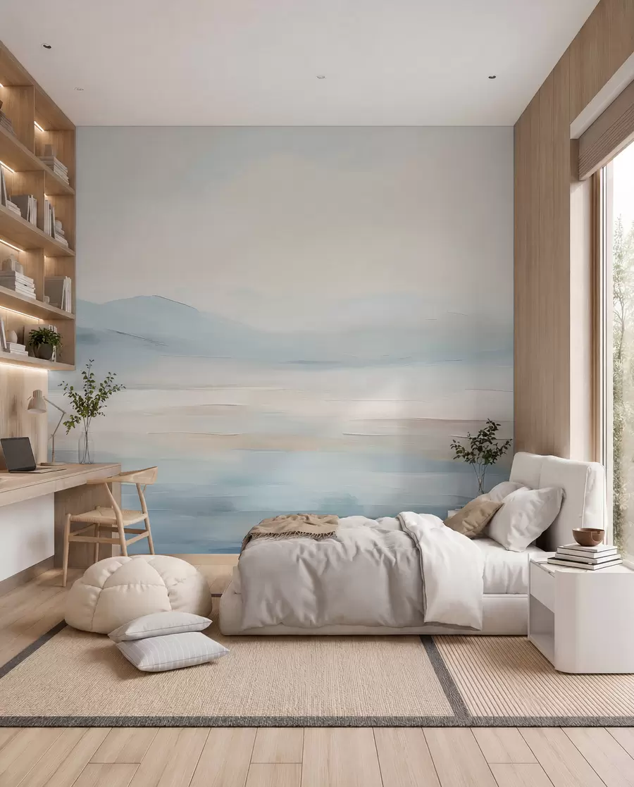 wall murals Painted watercolor landscape w02113