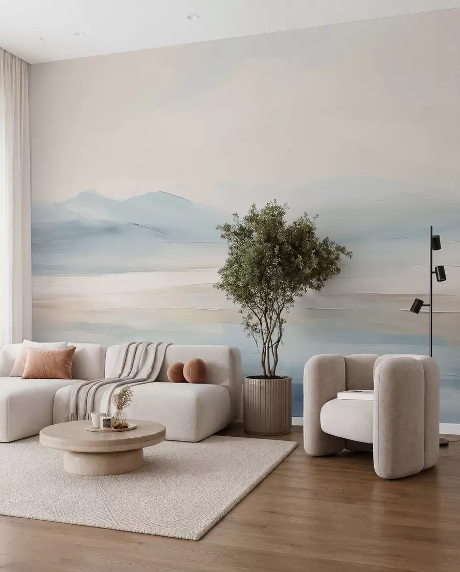 Wall Mural Photo Wallpaper Painted watercolor landscape w02113