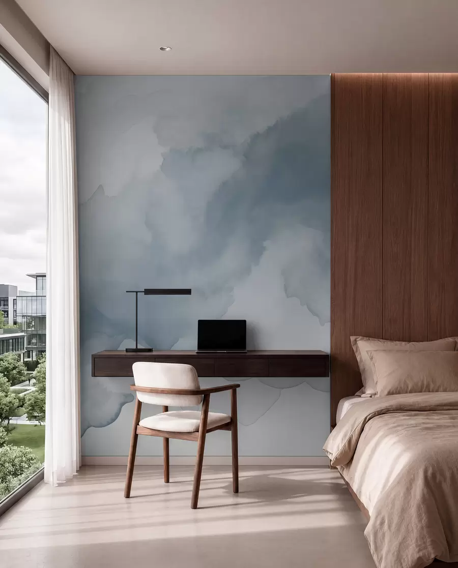 wall murals Abstract dilutions of paint w02114v2