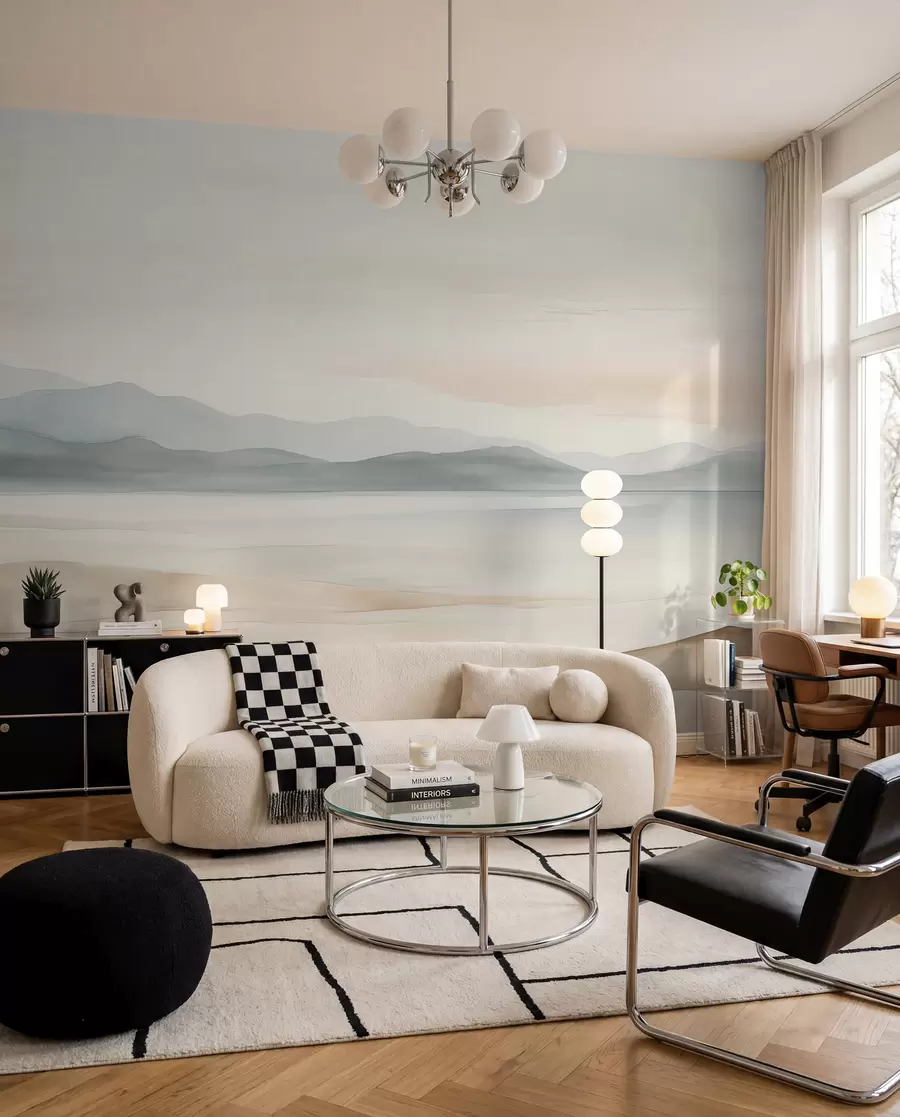 peintures murales Paysage peint à l'aquarelle w02117