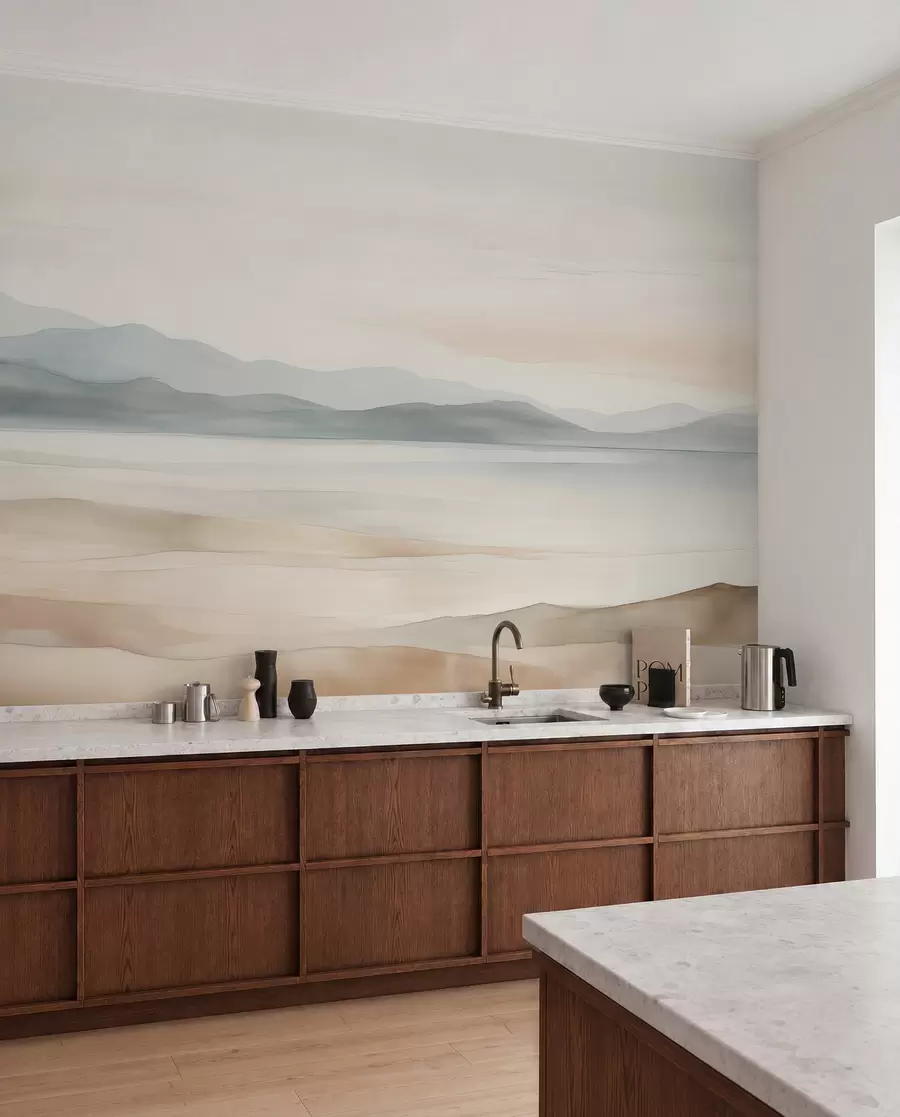 peintures murales Paysage peint à l'aquarelle w02117