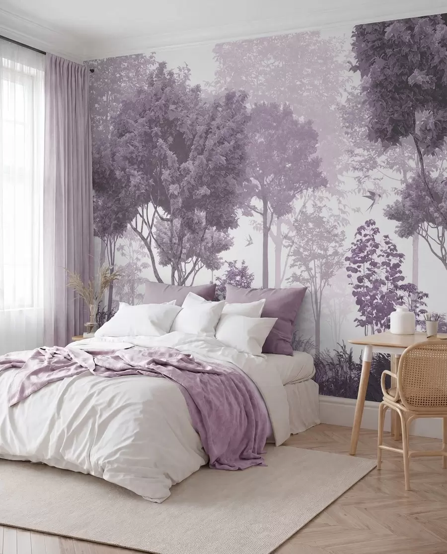 peintures murales Forêt sereine avec de douces créatures u72134v4