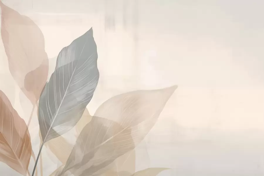 murales Hojas retro w02190