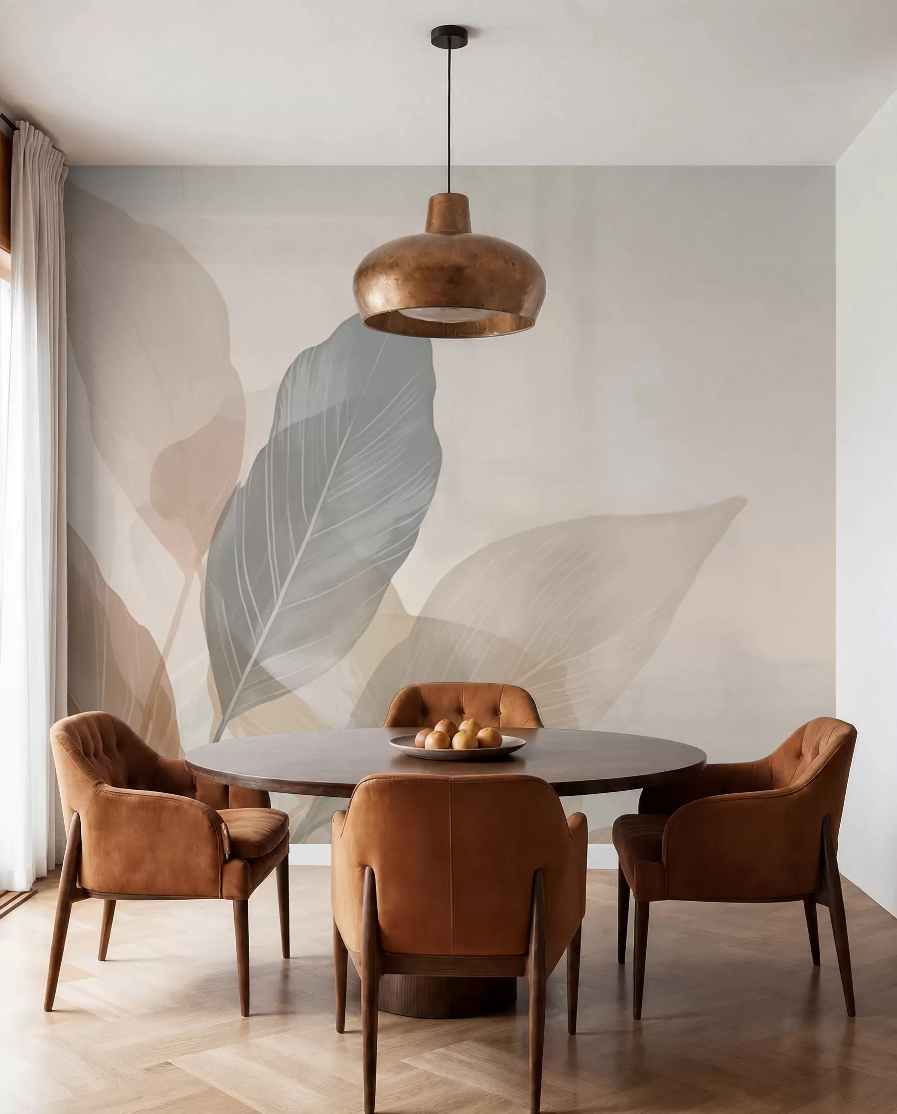 Wall Mural Photo Wallpaper Retro leaves w02190