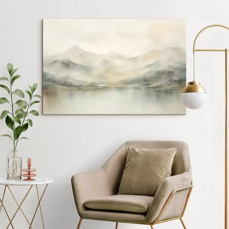 wall murals Watercolor mountains s41600