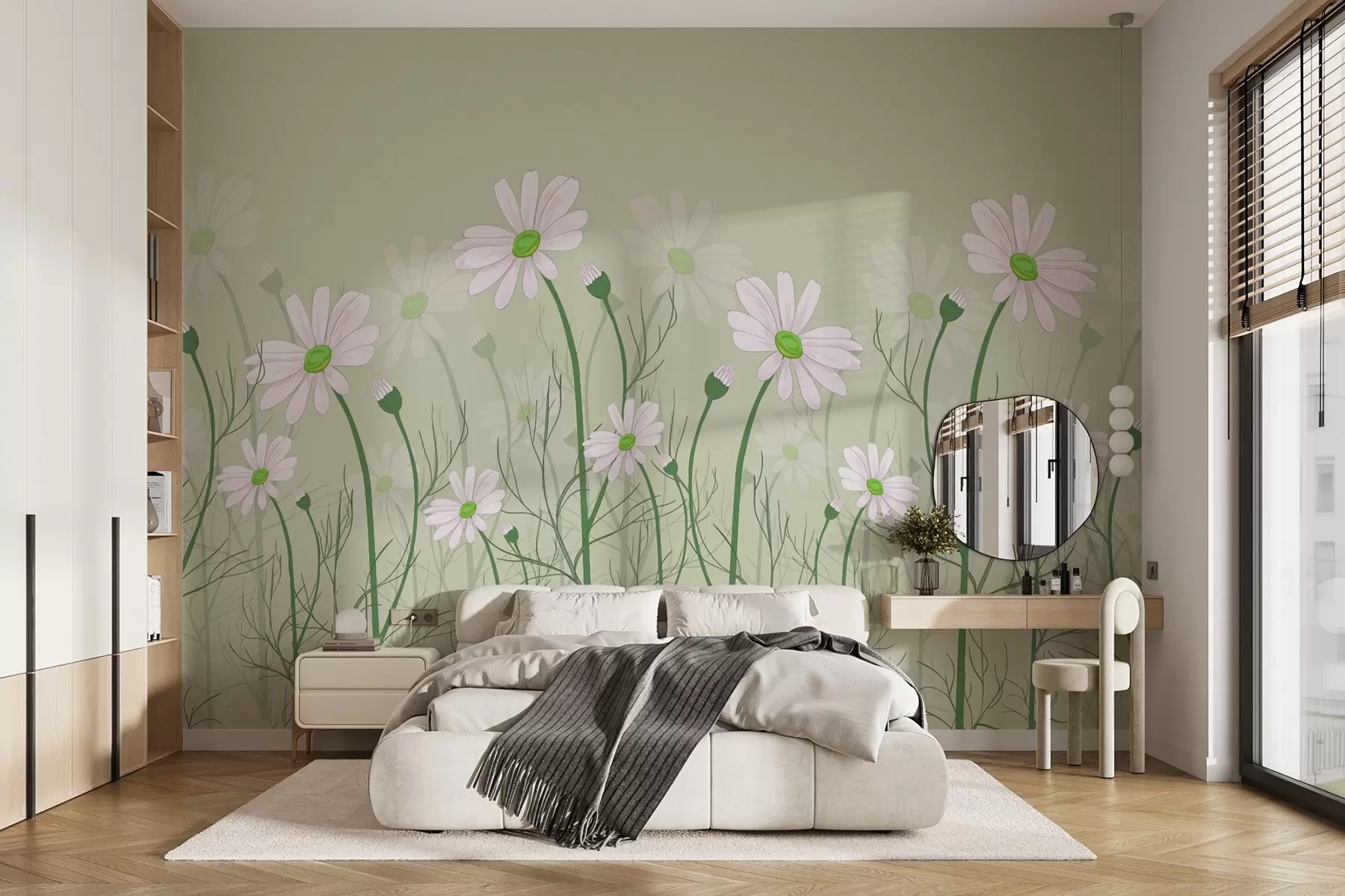 Wall Mural Photo Wallpaper Delicate blooms dancing in the breeze w00802v2