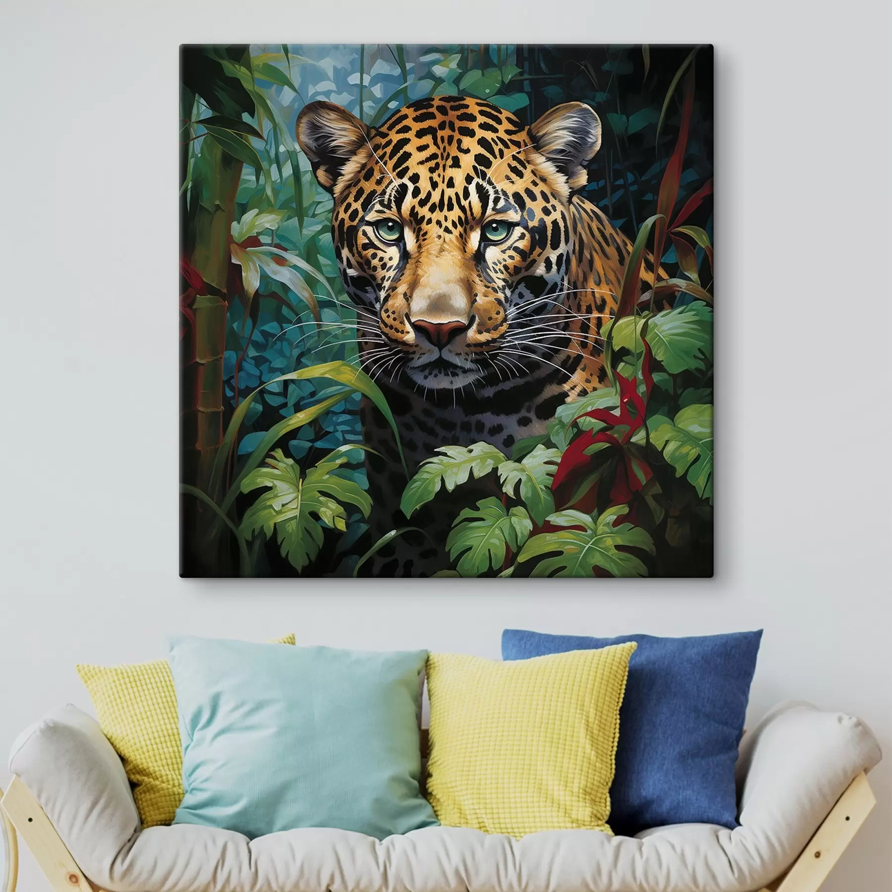 murales Leopardo en la espesura s41566