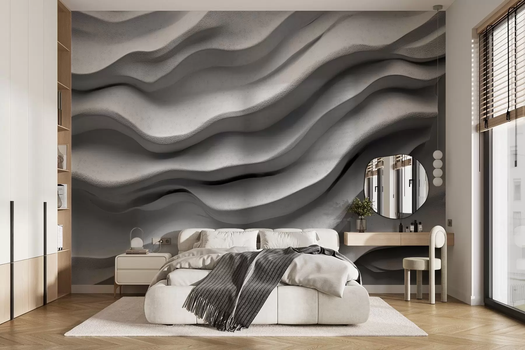 peintures murales Сoncrete texture of smooth relief w02233