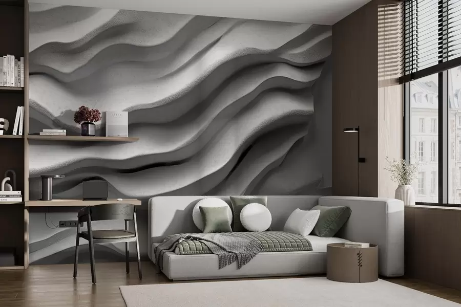 peintures murales Сoncrete texture of smooth relief w02233