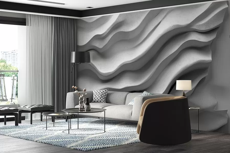 murales Сon textura de relieve liso w02233