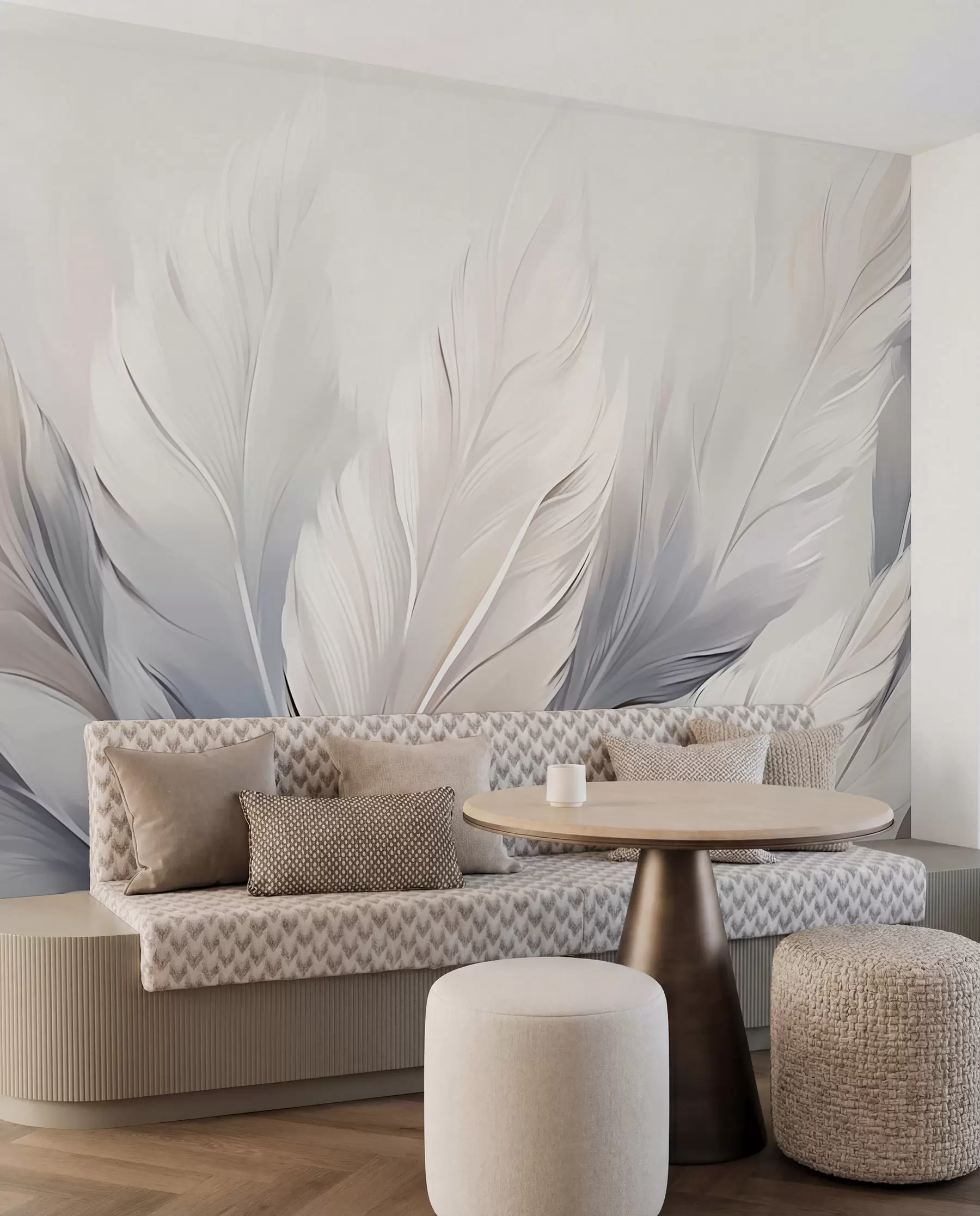 peintures murales Plumes légères et aériennes w02213