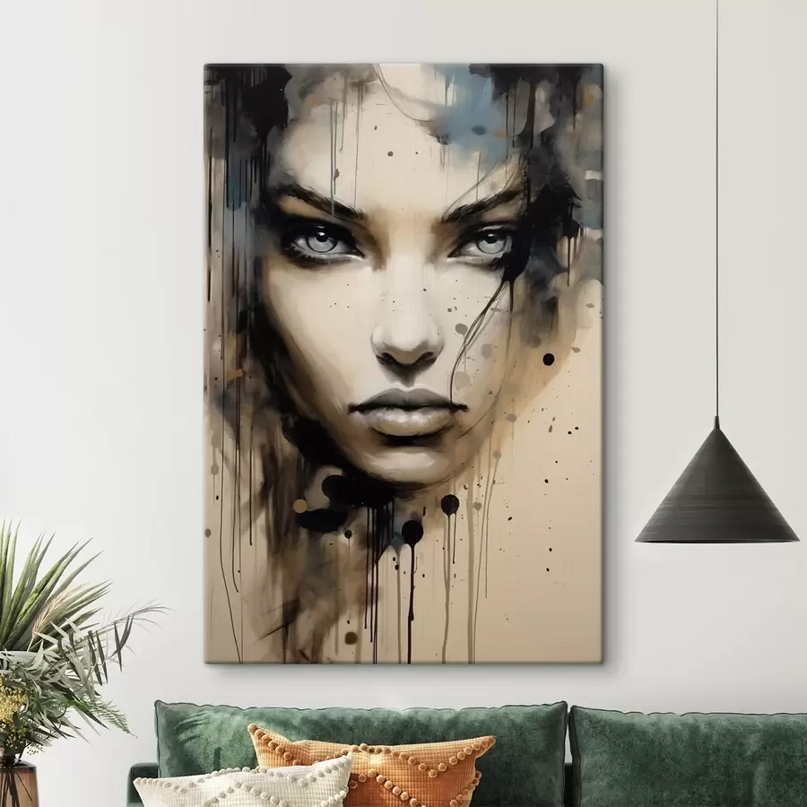 wall murals Abstract female portrait s41670