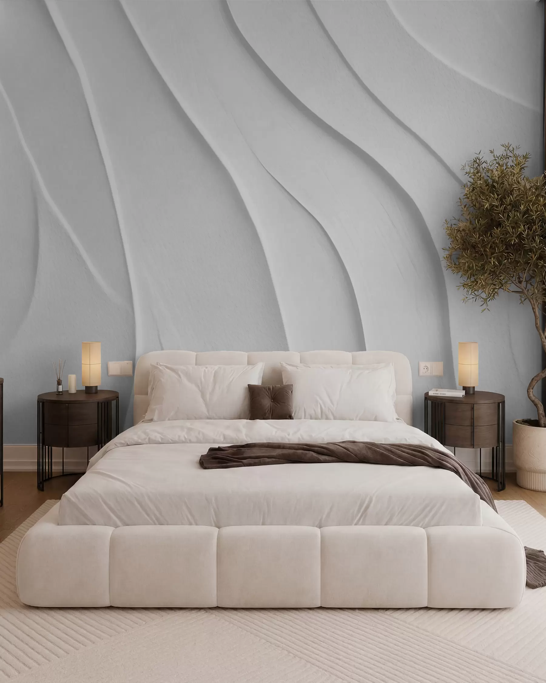 murales Arcos blancos plegados w02298