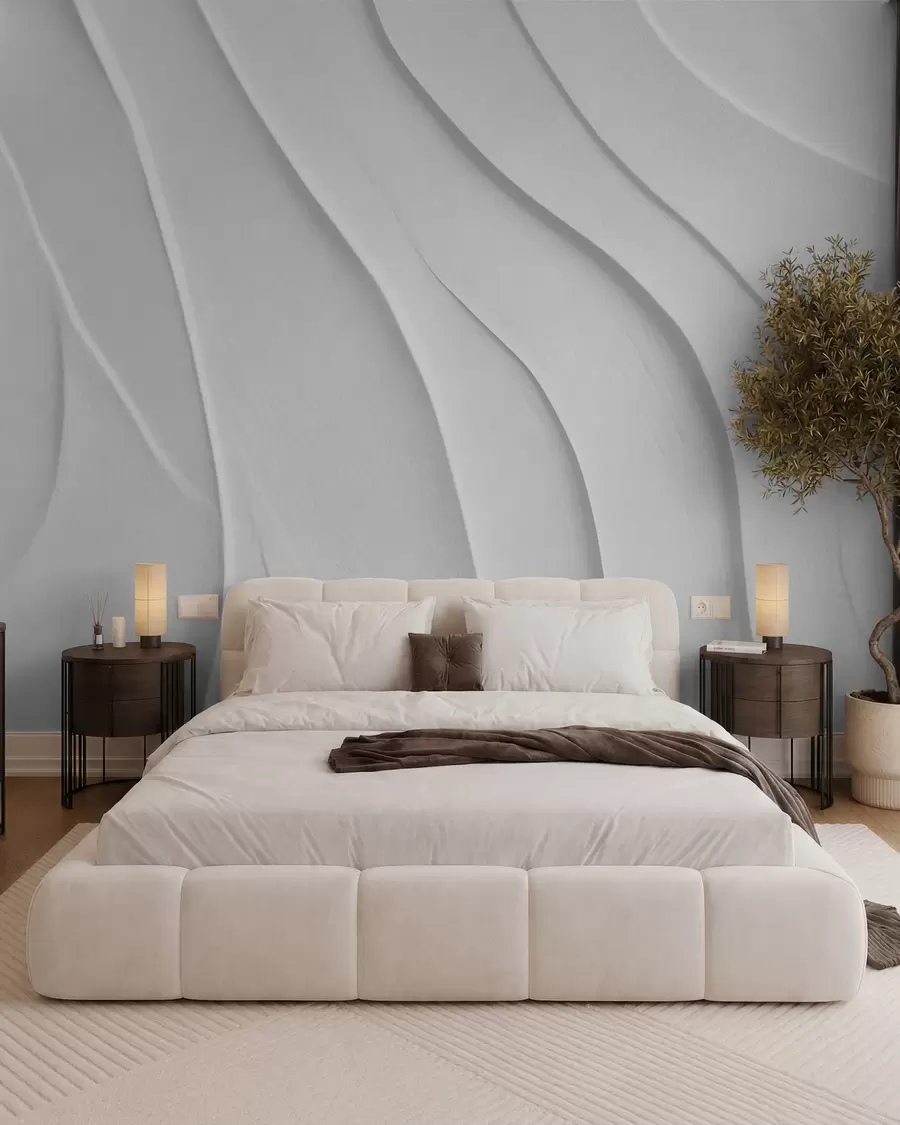 wall murals Folded White Arches w02298