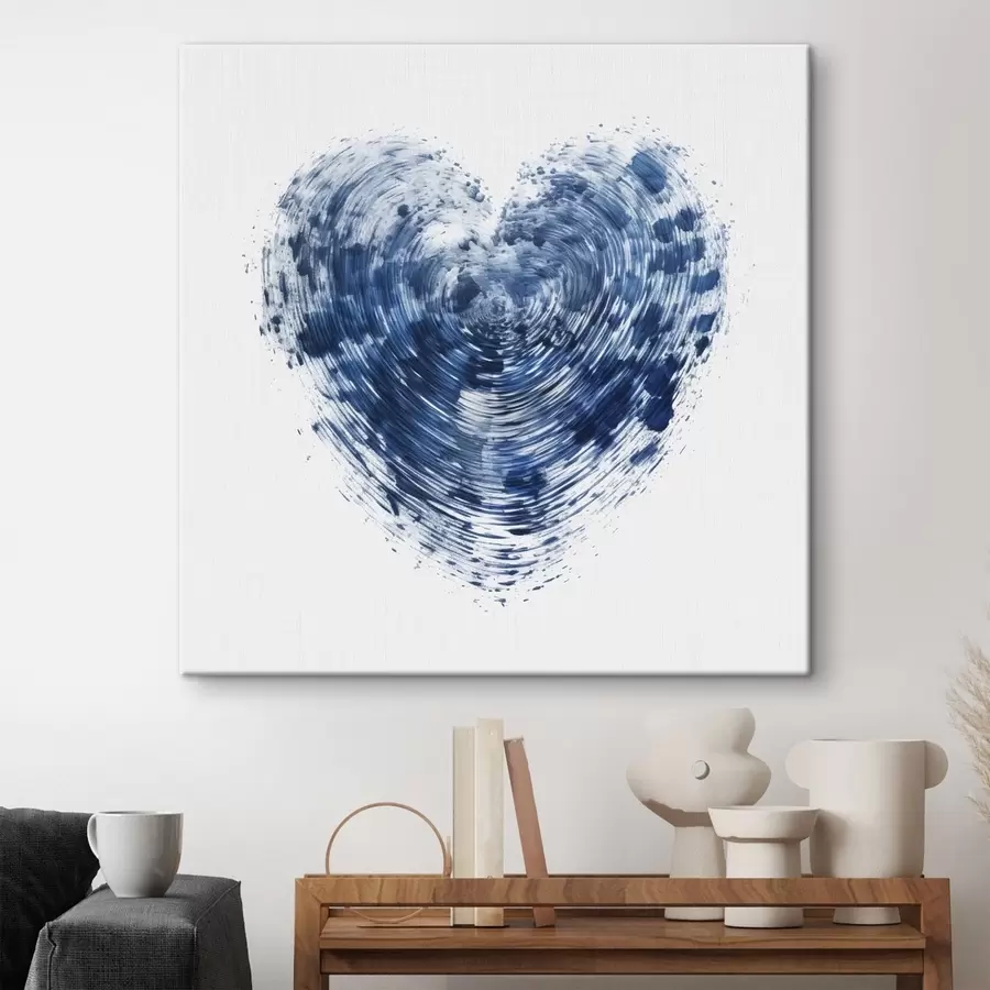 murales Corazón azul texturizado s41707