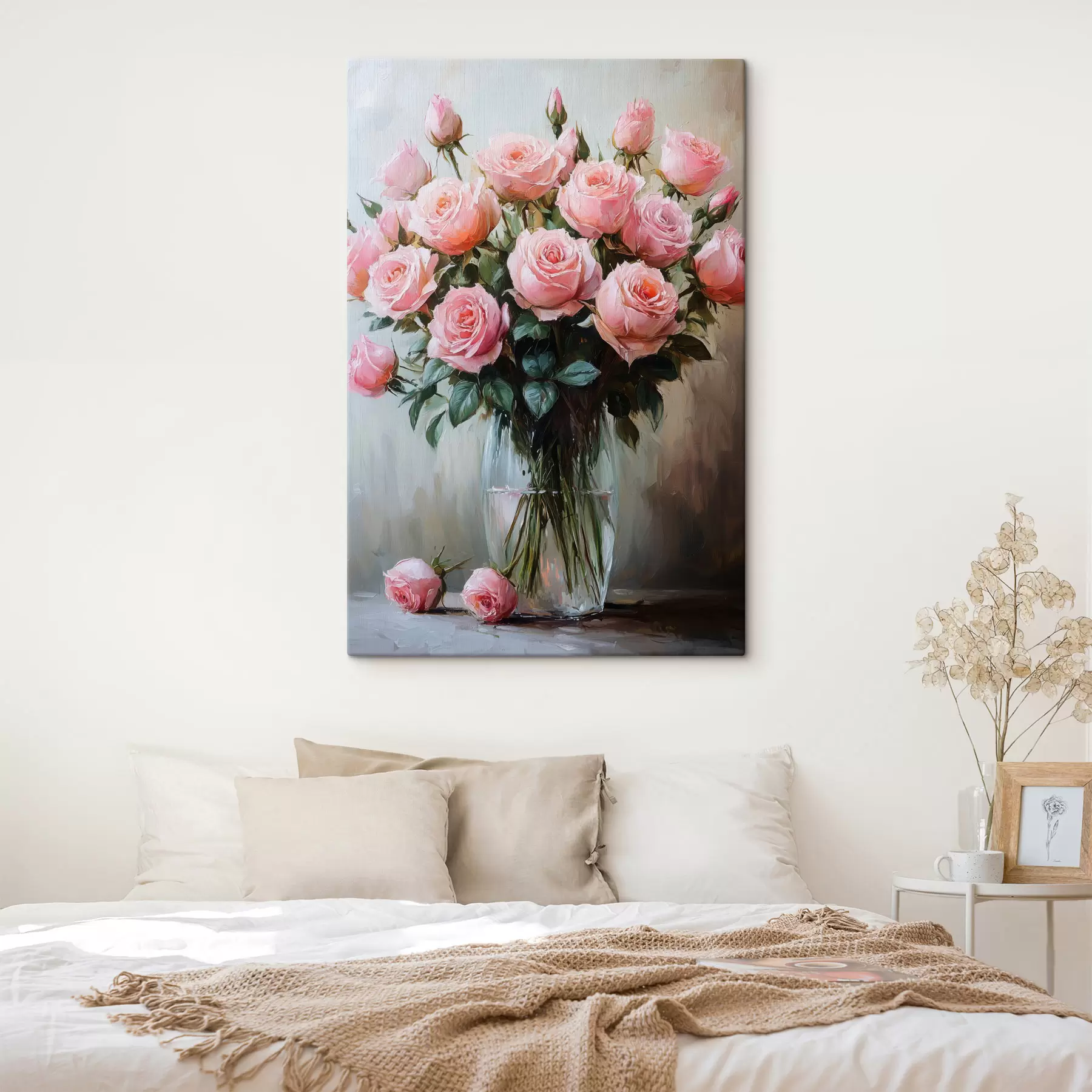 wall murals Bouquet of roses in a vase s41749
