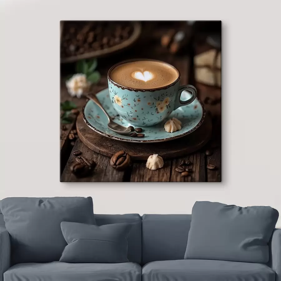murales Una taza de café sobre la mesa s41755