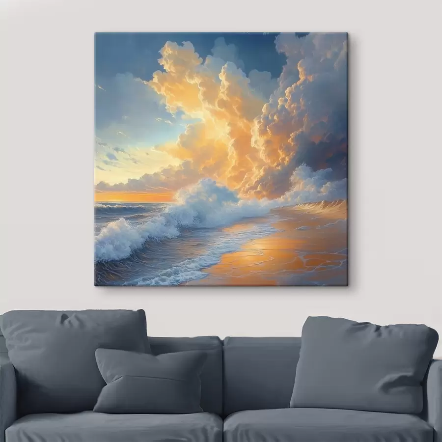 wall murals Dawn on the sea s41757