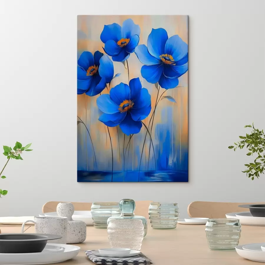 murales Flores azules s41818