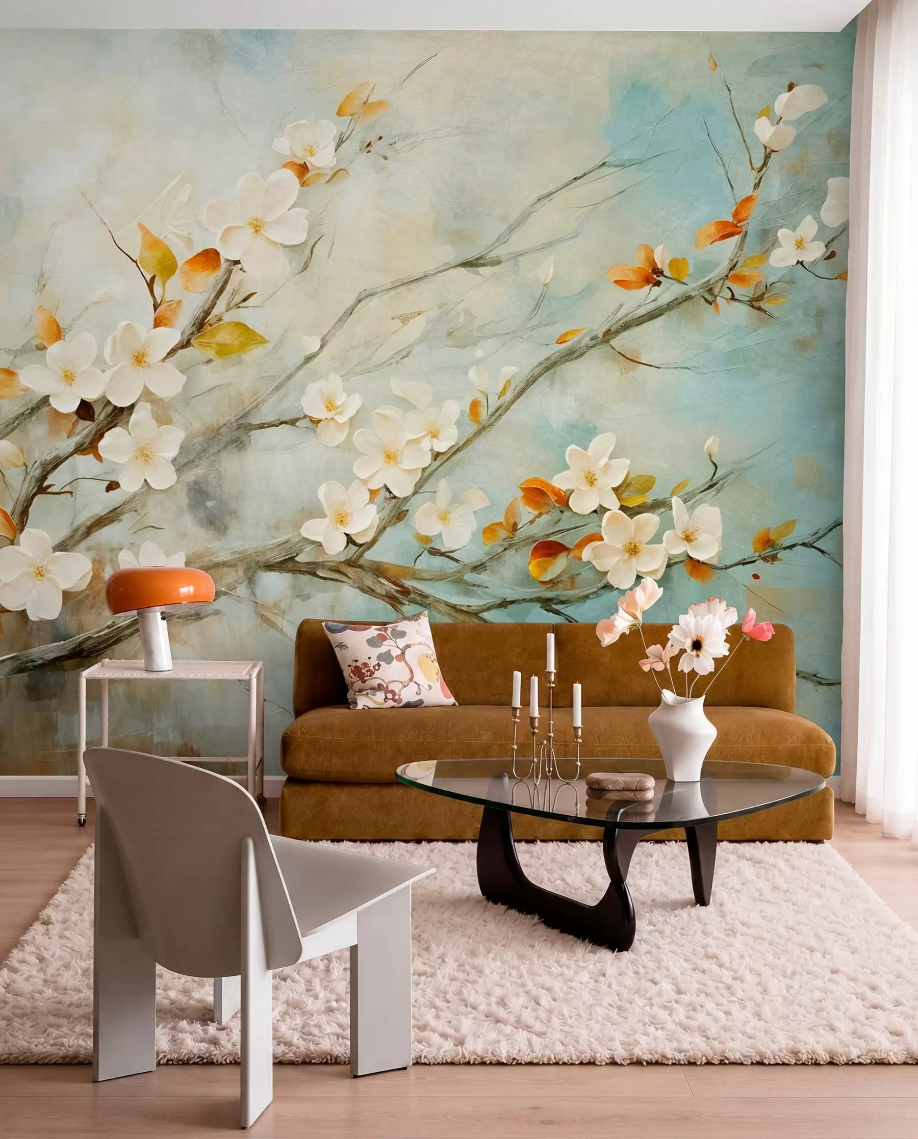 Wall Mural Photo Wallpaper Birdsong Branches w08444