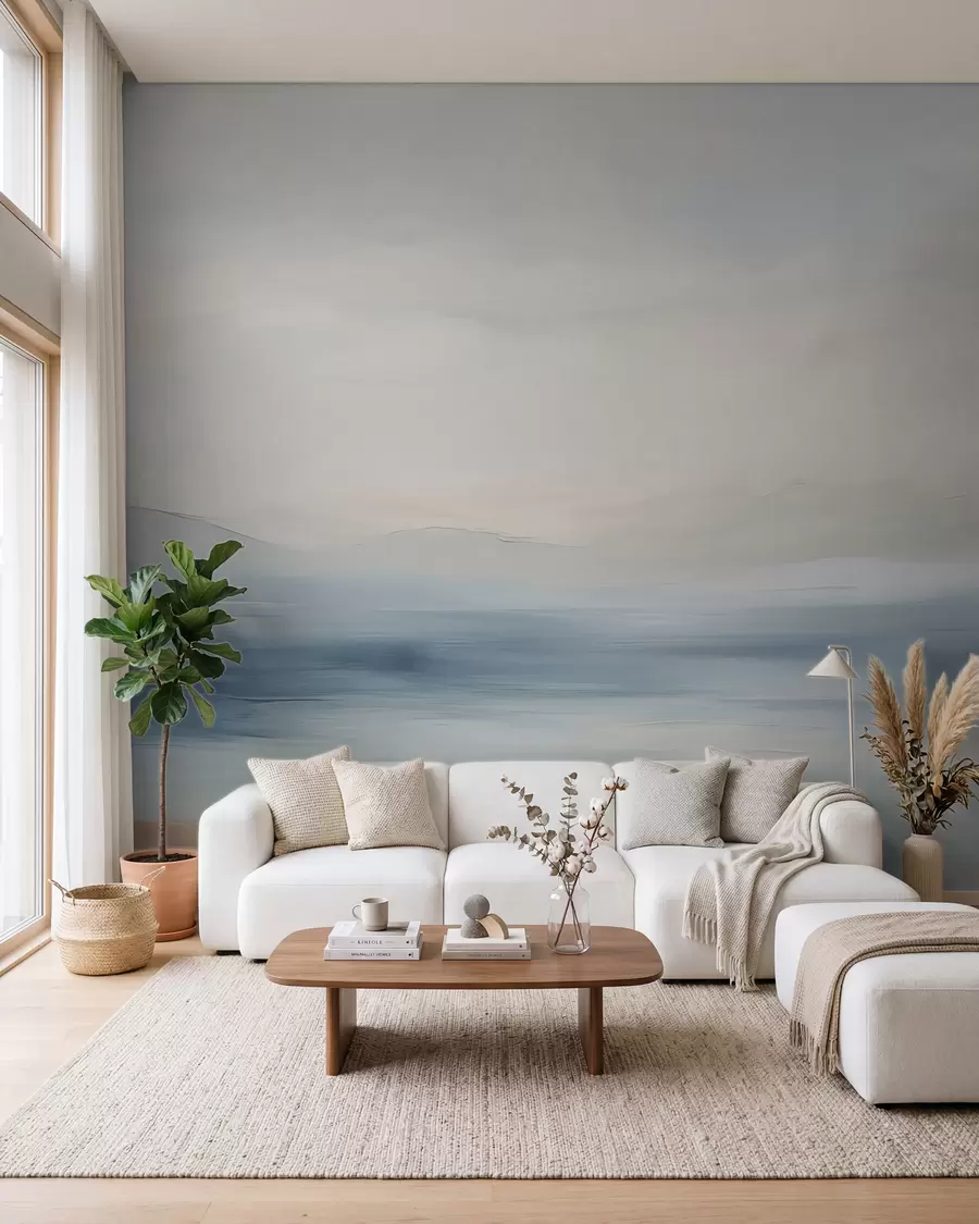 Wall Mural Photo Wallpaper Minimalist sea landscape w02409