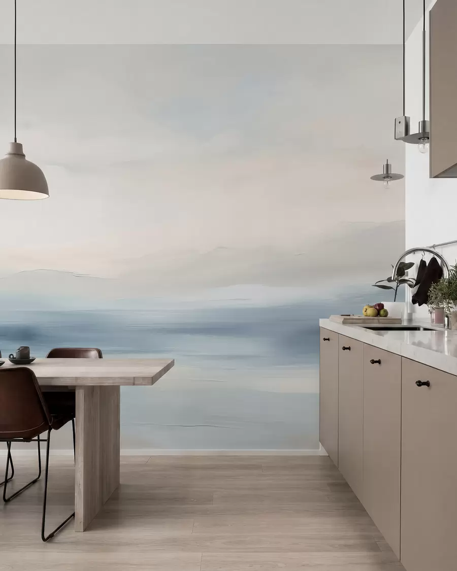 peintures murales Paysage marin minimaliste w02409