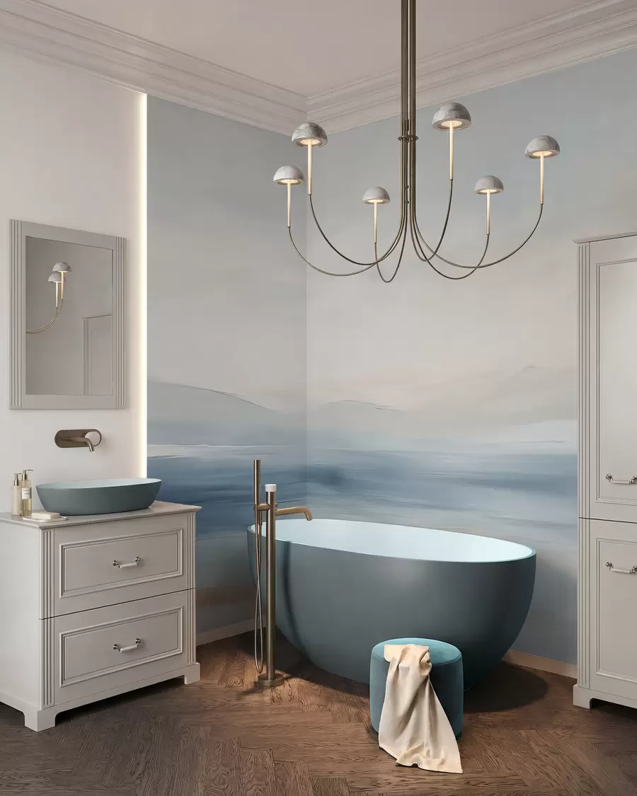 wall murals Minimalist sea landscape w02409