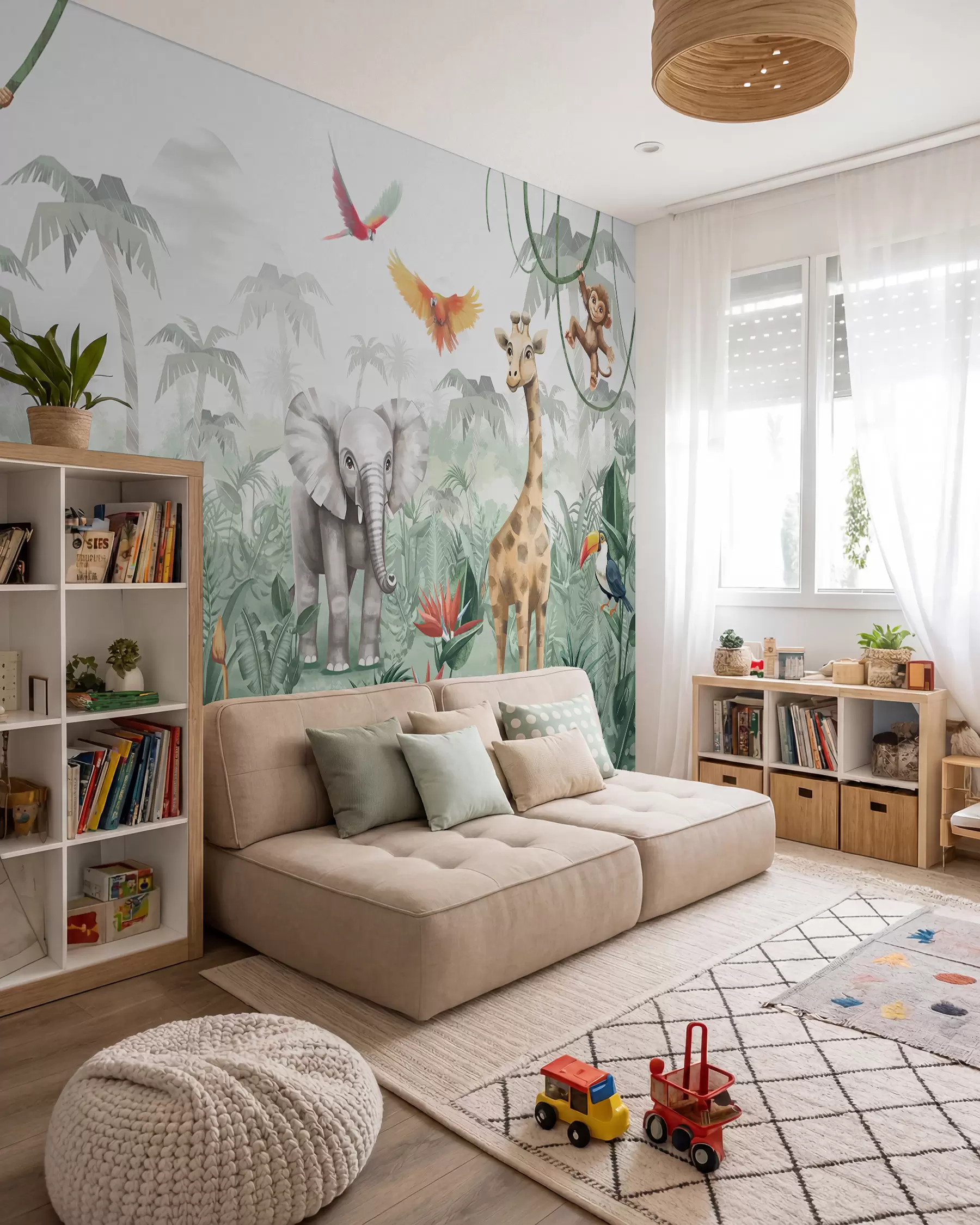 Wall Mural Photo Wallpaper Safari by the Palms w02440