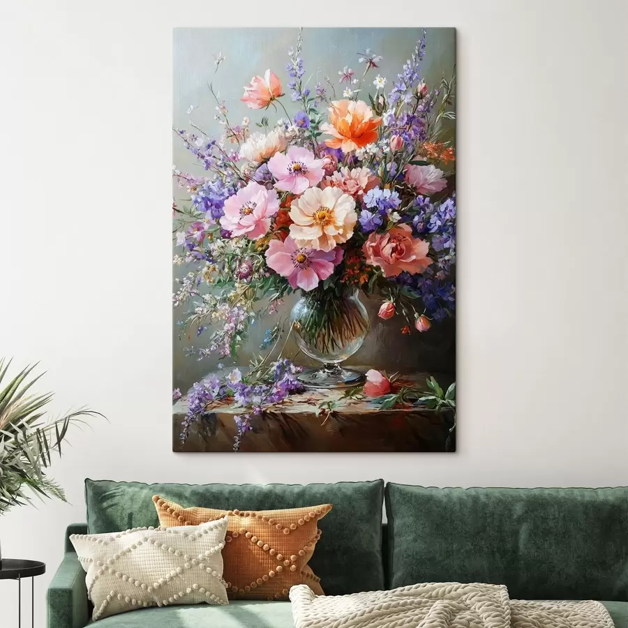 wall murals a bouquet of flowers in a vase s41998