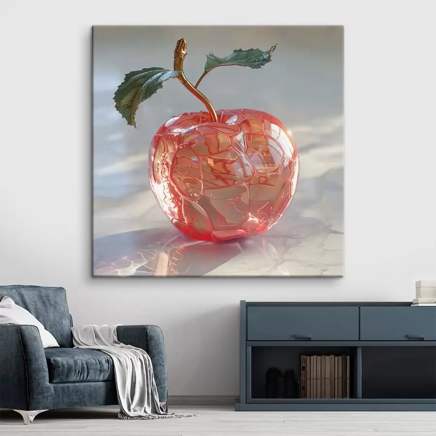 wall murals Fruit, transparent apple s42070