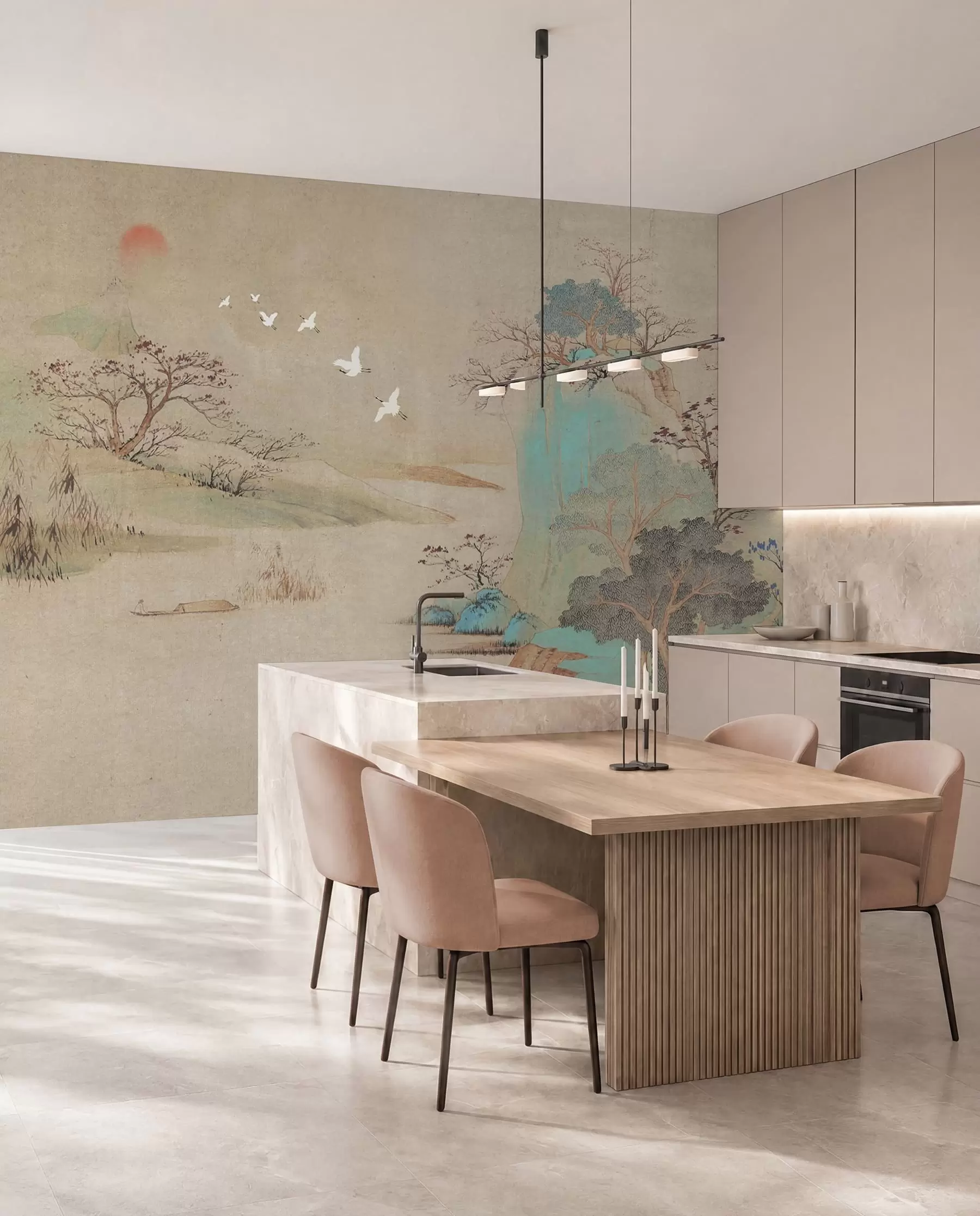 Wall Mural Photo Wallpaper Landscape in chinese style u42038