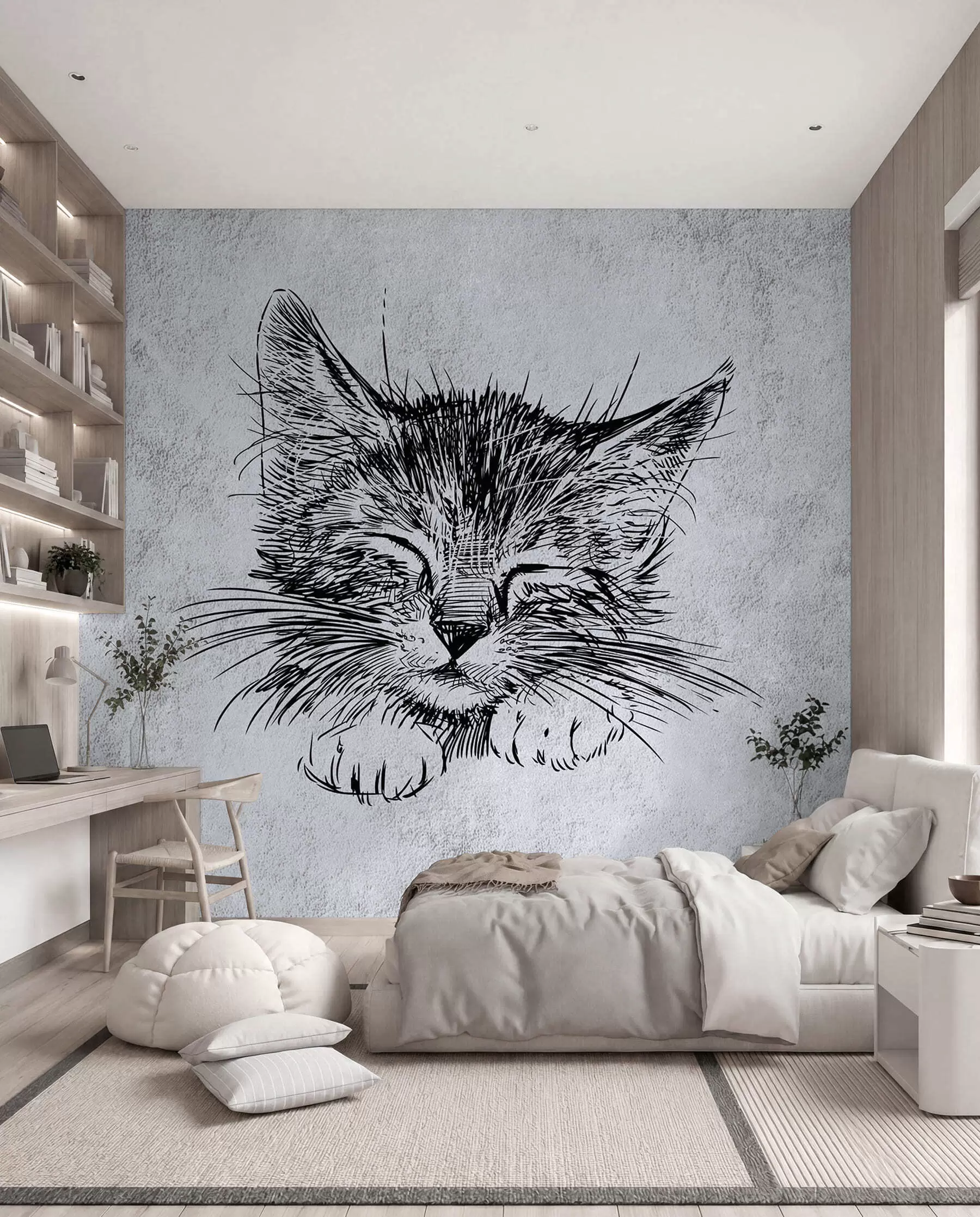 peintures murales Chat, félidés et carnivores u43536