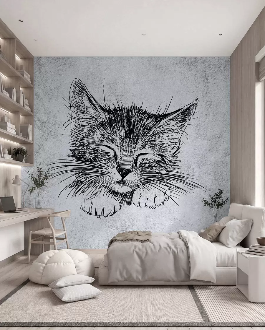 peintures murales Chat, félidés et carnivores u43536