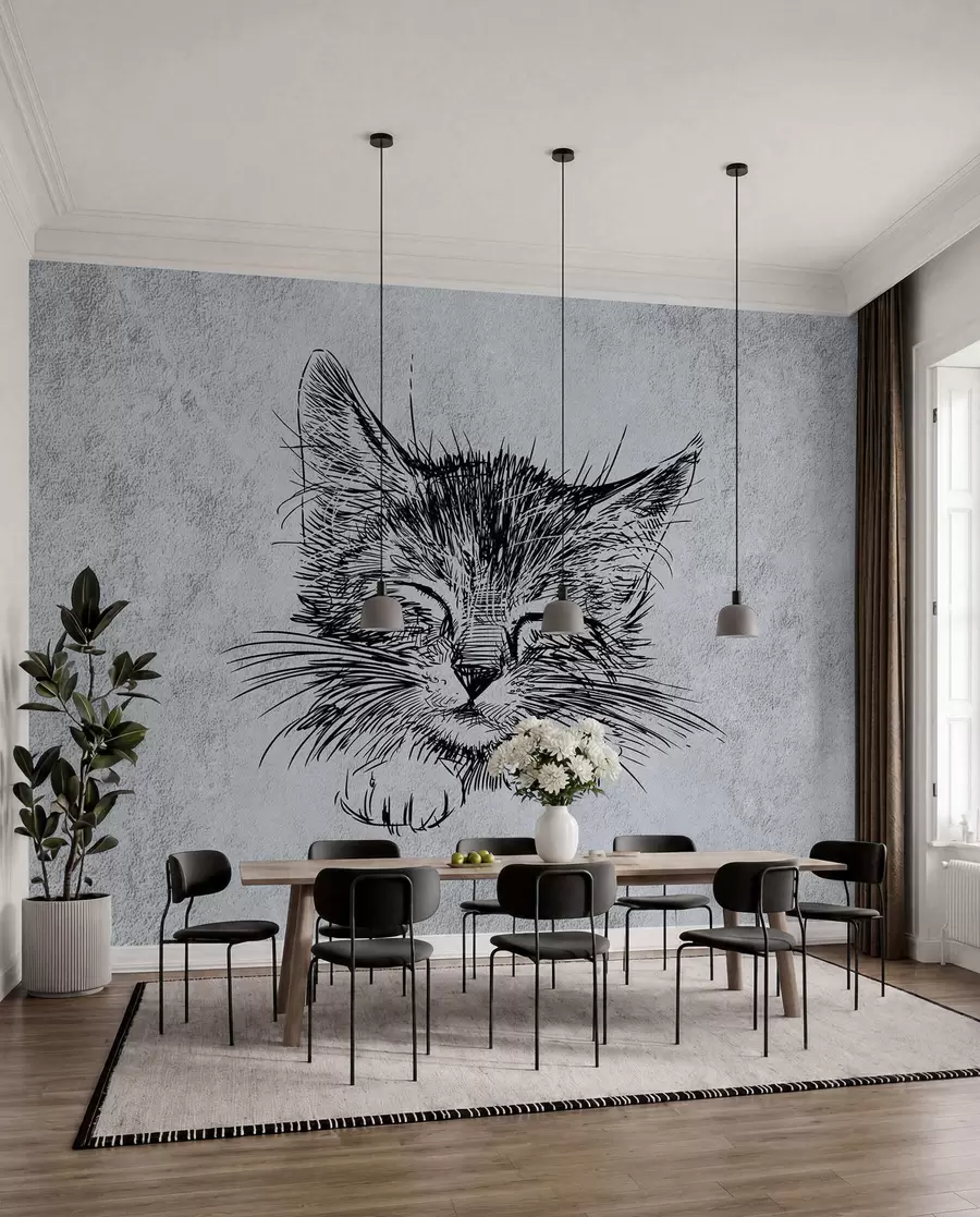 Wall Mural Photo Wallpaper Cat, felidae e carnivore u43536