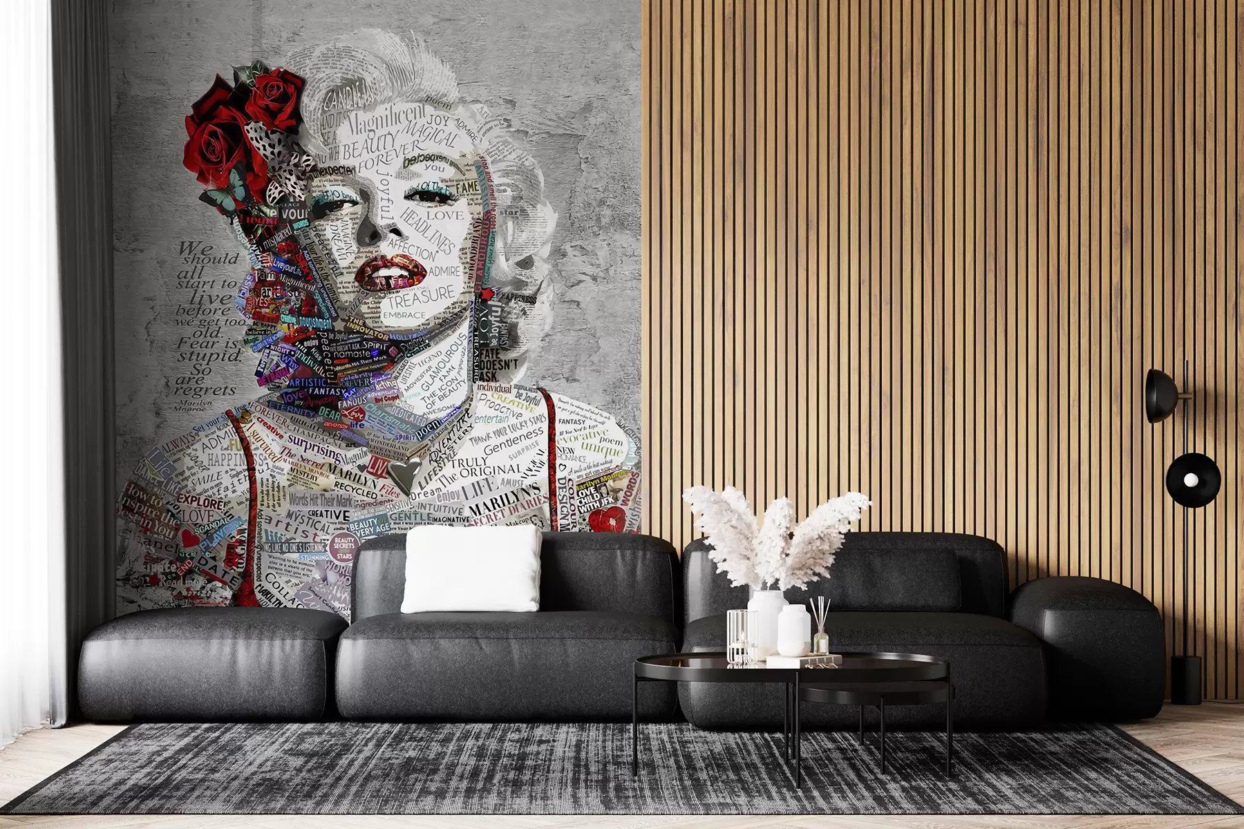 murales Retrato abstracto de Marilyn Monroe u45698